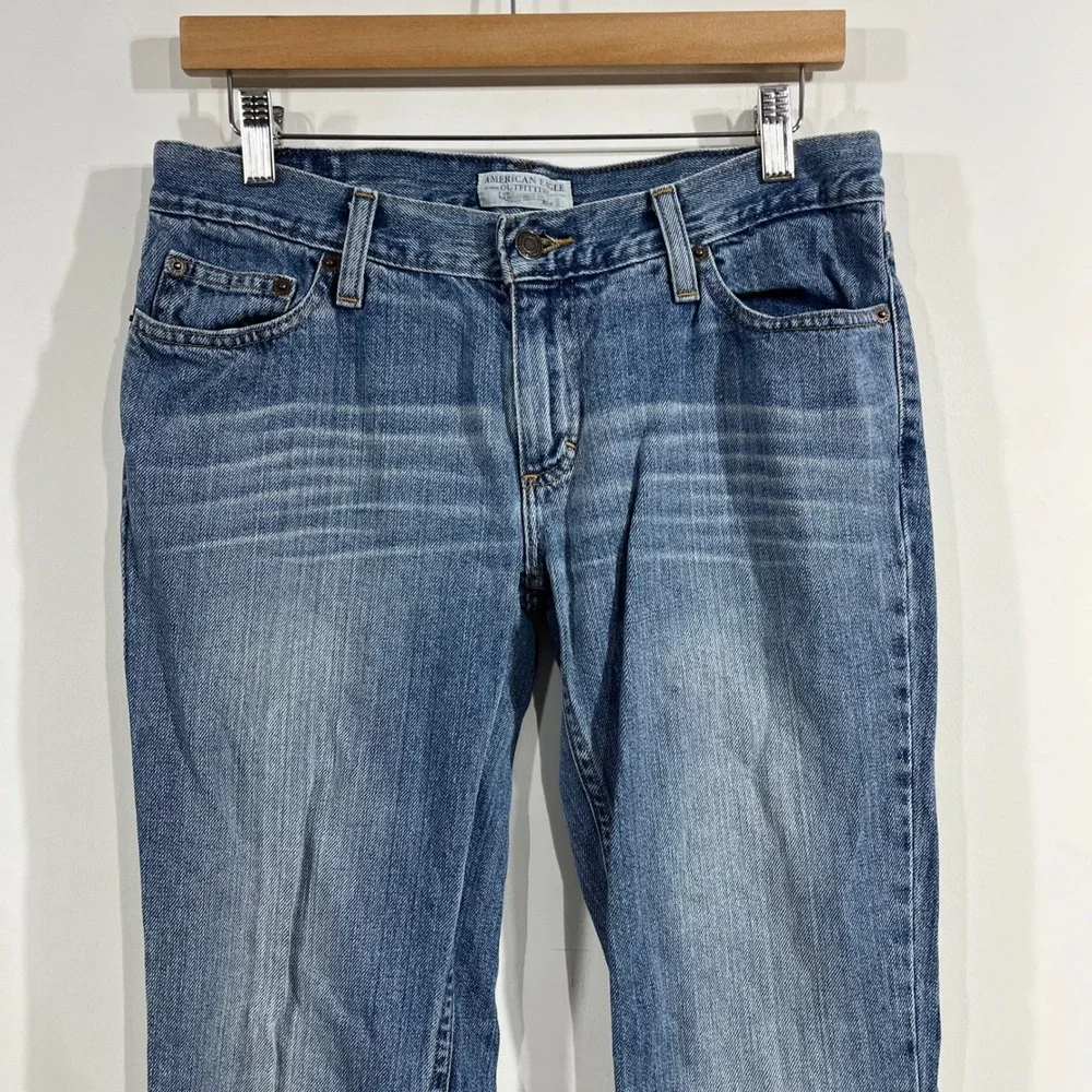 American Eagle Retro 70s Hipster Flare Jeans Womens 6Y2K Low‎ Rise Bell Bottoms